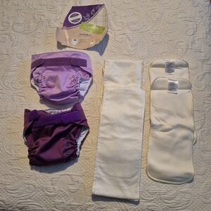 Ecopipo 2 All in One diaper bundle fit 5kg to 16kg 2 covers, 4 liners NEW